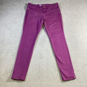 Mossimo Curvy Skinny Jeans Purple Magenta Stretch Size 10